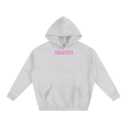 GRAFFITIX Pink Globe Hoodie-Heavywieght